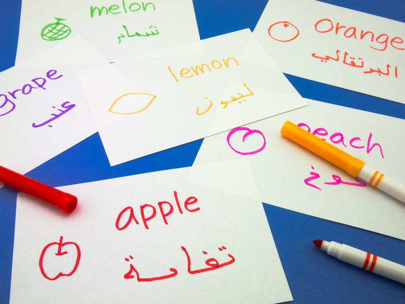 Making Language Flash Cards; Arabic
